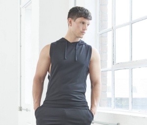 Sweat à capuche sans manche