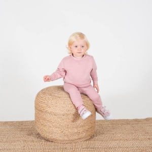Sweatshirt en coton régénéré et en polyester recyclé