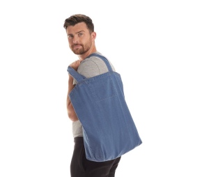 Grand sac shopping en denim