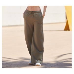 Jogging femme en coton régénéré et en polyester recyclé