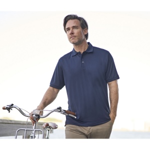 Polo en polyester recyclé et élasthanne