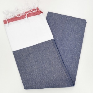 Fouta de plage Yacht 100% coton OekoTex