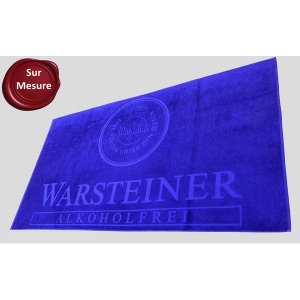Drap de bain éponge jacquard ciselé (logo en relief, sans liteau) SUR MESURE