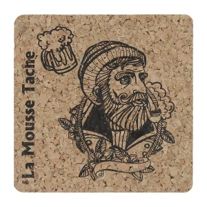 Sous bock liege 9cm a la forme (+Sérigraphie GOA1)