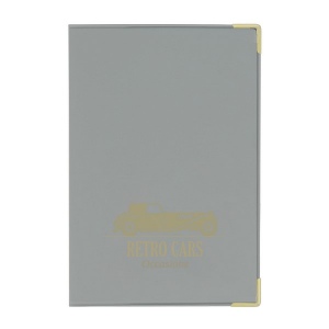 Porte-carte grise pvc mat (+Sérigraphie GO41)