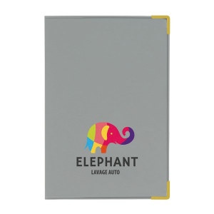 Porte-carte grise pvc mat (+Quadri numérique QV11)