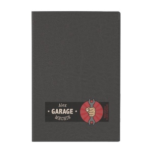 Porte-carte grise imit cuir (+Incrustation IN11)