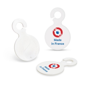 Porte-clés jeton en plastique bio-sourcé