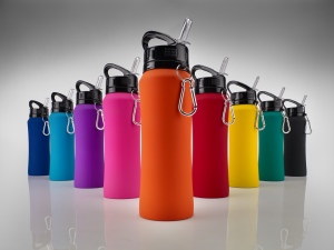 Bouteille métal avec crochet COLOR 700 ml