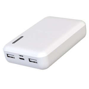 OKU - BATTERIE DE SECOURS EN PLASTIQUE RECYCLÉ ULTRA COMPACTE - 10 000 MAH - BLANC