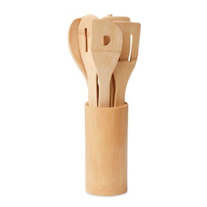 KYA Bamboo kitchen utensils set