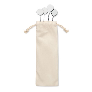 TAMANGO - Set de touilleurs en acier inox