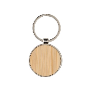 Porte-clés en bambou et métal Tillie