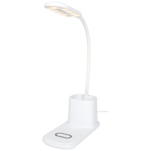 Lampe de bureau Bright et organiseur avec chargeur à induction