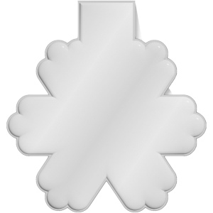 Aimant réfléchissant en TPU en forme de flocon de neige M-10 RFX™