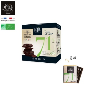 Boîte de 20 Carrés 71% Bio