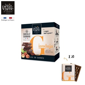 Boîte de 20 Carrés Gianduja