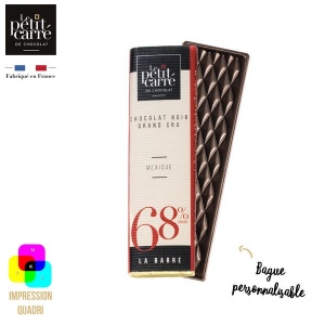 Barre 10g 68% Mexique avec bague personnalisable