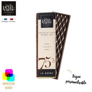 Barre 10g 75% Tanzanie avec bague personnalisable