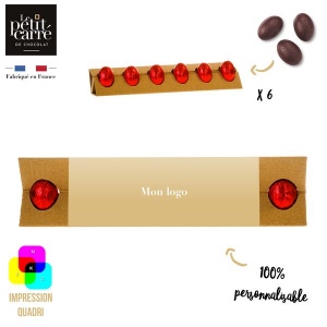 Boite 6 Oeufs Noir Praliné