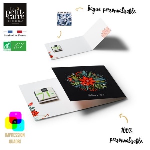 Carte 1 Carré 4g Bio avec bague personnalisable