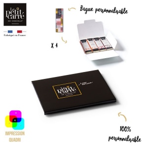 Carte 4 Barres avec bagues personnalisables
