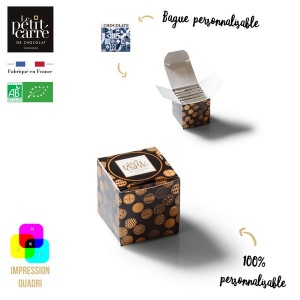 Carte 6 Carrés Bio avec bagues personnalisables