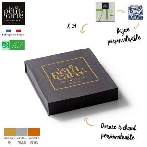 Coffret Dégustation avec bagues personnalisables
