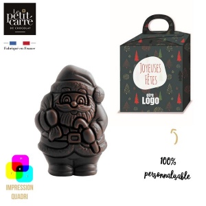 Moulage Père Noël 50g Noir 70% Bio
