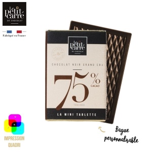 Mini 75% Tanzania Bar 30g with customizable ring