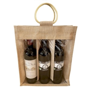 Sac Jute 3 bouteilles