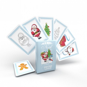 Jeu de mémo & coloriage "de Noël" - 33 cartes