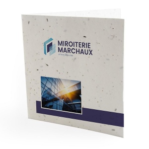 CARTE 2 VOLETS EN PAPIER DE GRAINES 140 g