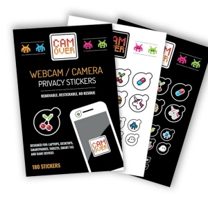 Sticker plat personnalisé pour webcam