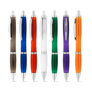 SWING rPET. Stylo bille en 100% rPET avec attache métallique