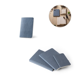 COFFEEPAD SOFT. Bloc-notes A6 avec couverture souple fabriquée à partir de déchets de coques de café (65%)