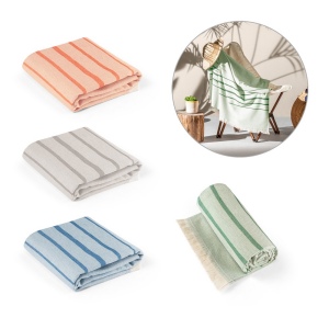 CAPLAN. Serviette de toilette multifonctionnelle et de bain (260g/m²) en coton et en coton recyclé