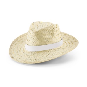 EDWARD RIB. Chapeau de paille naturel