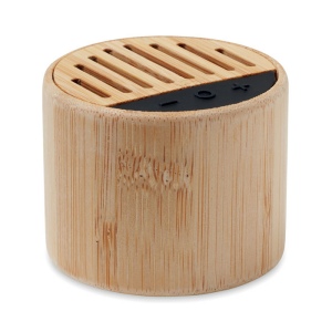 ROUND LUX - Haut-parleur sans fil bambou