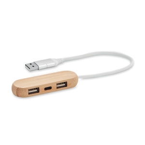 VINA C - Hub USB 3 ports câble 2 en 1