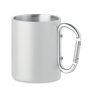 AROM - Mug en métal anse mousqueton