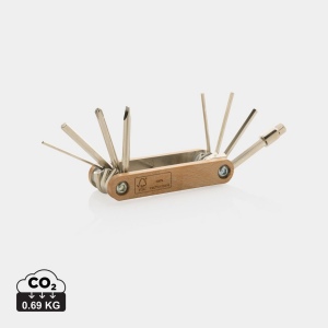 Outil multifonctions avec clé Allen en bois