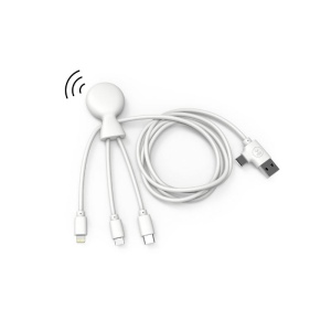 Mr Bio Smart Long - Câble de charge multi-connecteurs 1m Double entrée Type-C