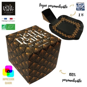 Cube 15 Carrés avec bagues personnalisables