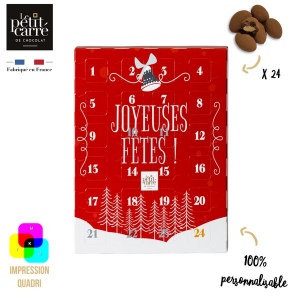 Calendrier Avent Amande Lait - Impression Recto-Verso
