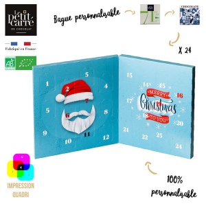 Calendrier de l'Avent Livret avec bagues personnalisées - Impression Recto-Verso