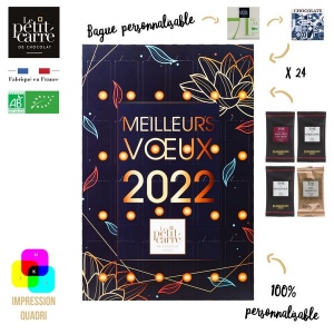 Calendrier de l'Avent Dammann avec bagues personnalisées - Impression Recto-Verso