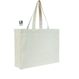 Sac shopping 220grs coton avec soufflets