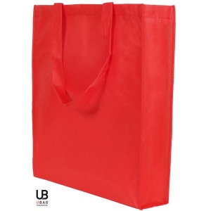 Tote bag avec soufflet uni et bi-couleur 80grs non tissé avec soufflets