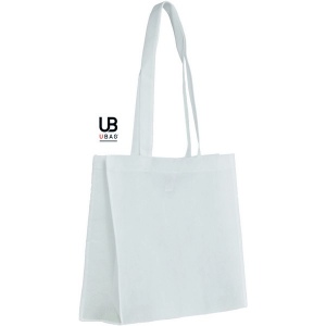 Sac shopping 80grs non tissé avec soufflets